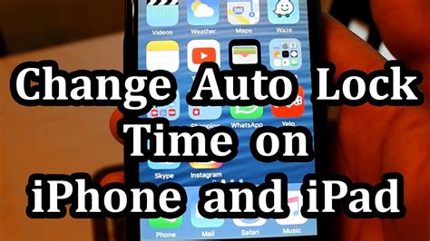 How To Change Screen Lock Time On Iphone Youtube