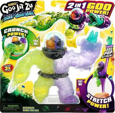 Heroes Of Goo Jit Zu Deep Goo Sea Bowlbreath Action Figure Double Goo