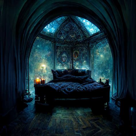Gothic Astrological Bedroom Dark Home Decor Fantasy Bedroom Fantasy
