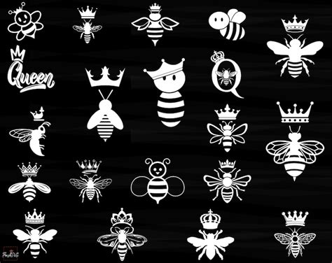 queen bee svg queen bee bundle svg queen bee silhouette etsy
