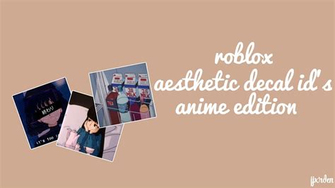 Aesthetic Roblox Decal Ids Ll Anime Edition 2019 Youtube