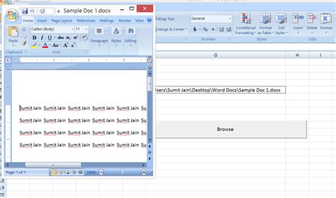 Additionally, a password can be set to prevent opening of the pdf file by everyone. Excel-VBA : Open a MS Word Document using Excel File using ...