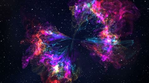 Rainbow Nebula 4k Animated Windows Background Youtube