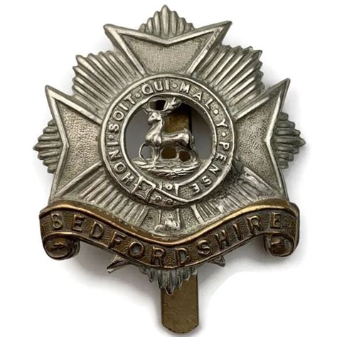 Original Ww Bedfordshire Regiment Bedford Cap Badge Picclick Uk