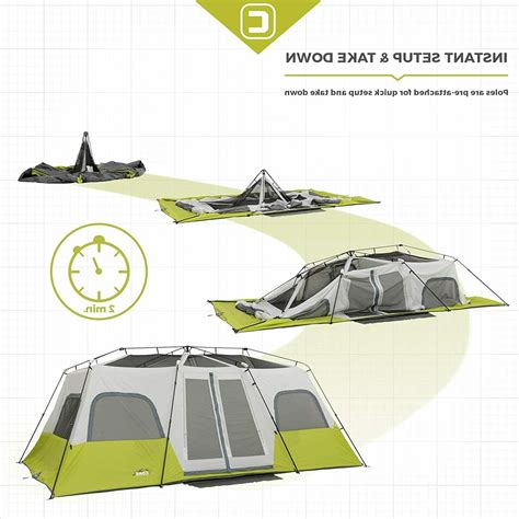 Get it as soon as thu, jul 22. Tent Camping Coleman 12 Person Instant Cabin 3