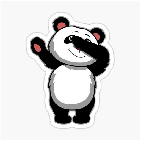 Dabbing Panda Bear Dab Panda Sticker By Artteez Redbubble