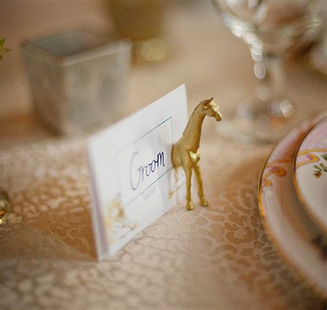 Gold Animal Place Card Holders Set Of 25