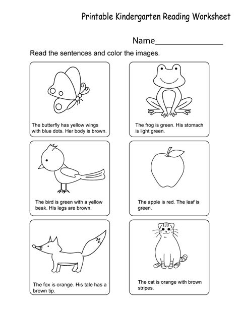 kindergarten nursery english worksheets  thekidsworksheet