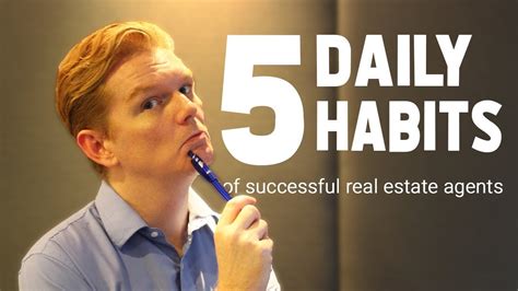 5 Daily Habits Of Successful Real Estate Agents Youtube