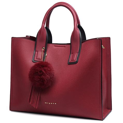 Miyaco Handbag For Women Leather Tote Bags Designer Handbags Elegant