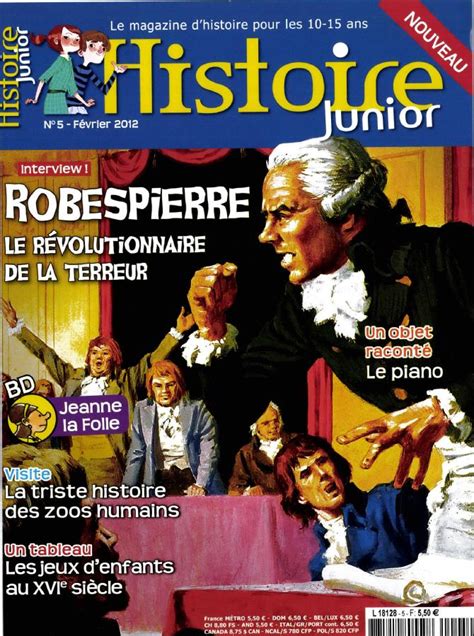 Histoire Junior N° 5 Abonnement Histoire Junior Abonnement Magazine