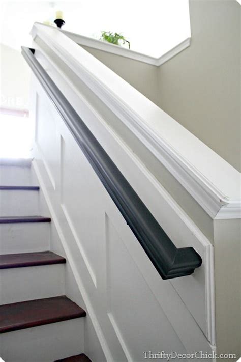 A Touch Of Black Black Stair Railing Black Stairs Stair Remodel