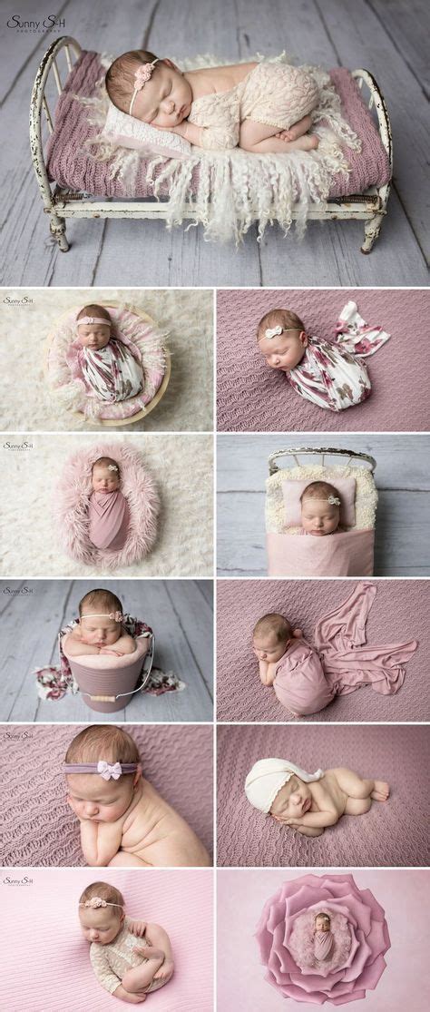 9 Day Old Charlotte And Her Pretty Pink Studio Newborn Photo Shoot With
