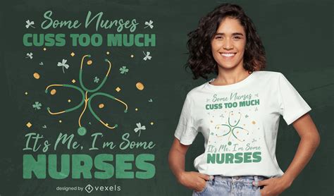 St Patricks Day Nurse T Shirt Design Vector Download
