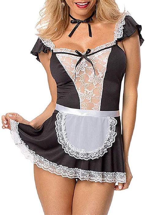Amazon Jj Gogo Maid Costume Lingerie Halloween Women Naughty