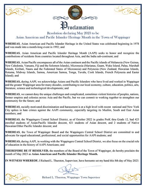 Resolution Declaring May 2023 To Be Asian American And Pacific Islander Heritage Month In The