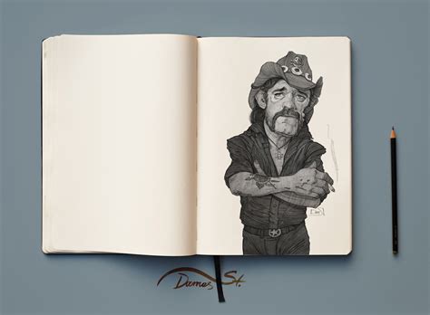 Lemmy illustration sketch on Behance