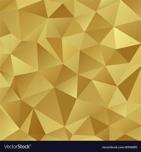 Gold Shiny Triangle Background Design Royalty Free Vector