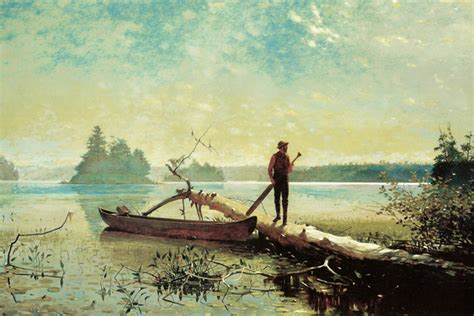 Art Prints Of An Adirondack Lake By Winslow Homer