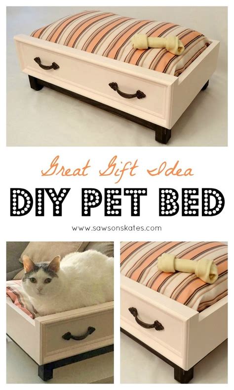 An Old Dresser Turned Into A Bed With A Cat Laying On It And The Words