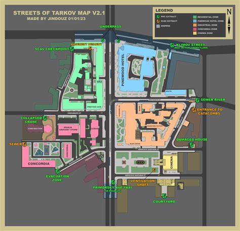 Escape From Tarkov Every Extraction Point In Streets Of Tarkov