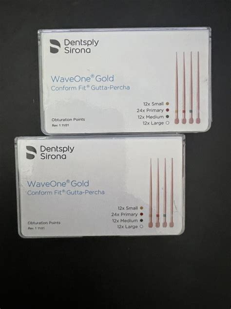 Waveone Gold Conform Fit Assorted Gutta Percha By Dentsply Ebay