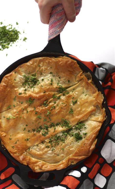 Be sure the phyllo dough is properly thawed in the fridge overnight. This lightened up version of chicken pot pie uses phyllo dough instead of puff pastry. It also ...