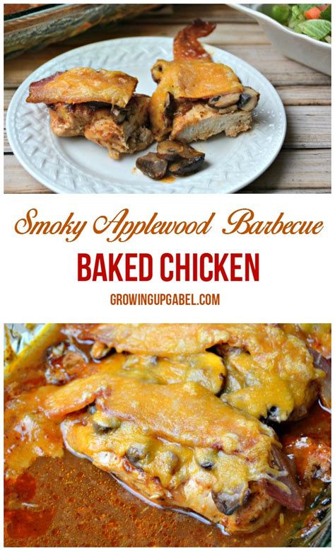 Chicken baked in a home made barbecue sauce. Smoky Applewood Barbecue Baked Chicken Recipe