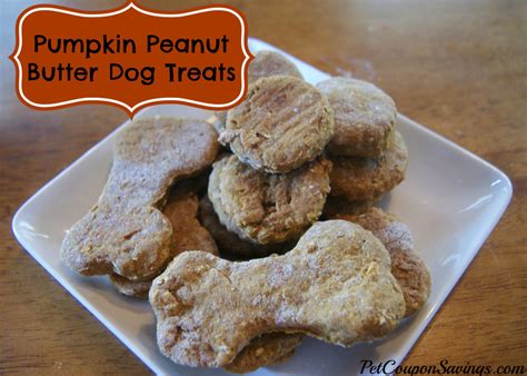 Homemade Pumpkin Peanut Butter Dog Treats Pet Coupon Savings