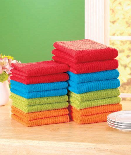 16 Pc Multicolor Towel Set Towel Set Bath Rugs Lakeside Collection