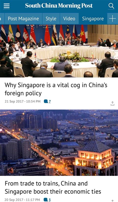 Singapore news including weather forecasts, changi airport travel updates, formula 1 grand prix, tourist attractions singapore news, weather and stock exchange updates. HK newspaper SCMP hypes up & downplays Sino-S'pore relations in a span of 6 days - Mothership.SG ...