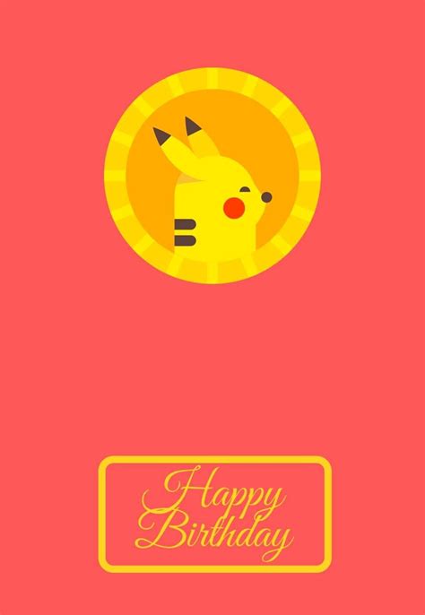 Pikachu Printable Birthday Cards — Printbirthdaycards Birthday Card