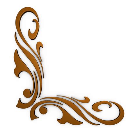 Corner Scroll Design Clip Art Library