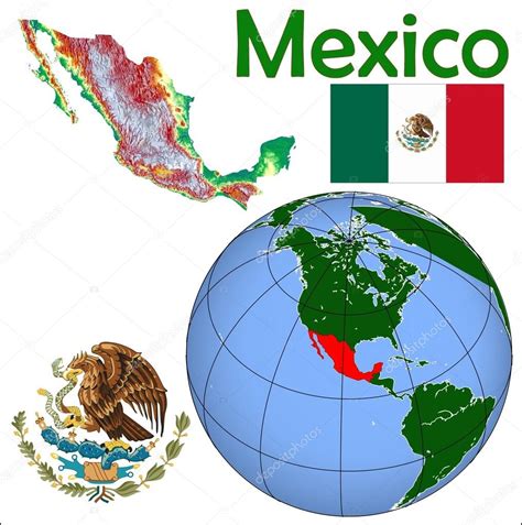 Mapa De Localización De México — Vector De Stock © Jrtburr 85970166