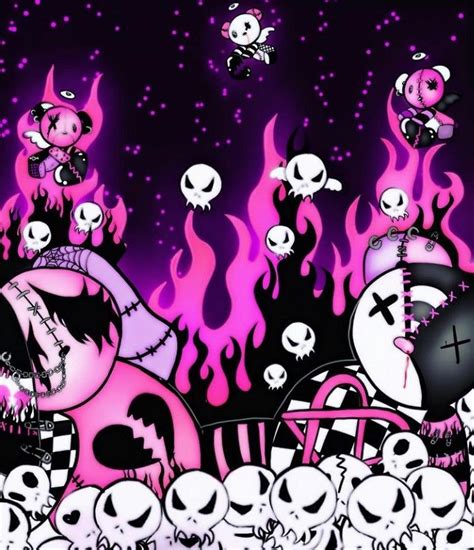 Hello Kitty Goth Wallpaper Aesthetic ☪ We All ѕнιne вrιgнтer тнan We