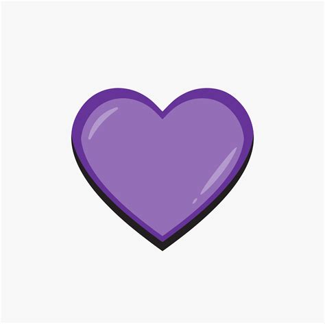 Free Purple Heart Clipart Eps Illustrator Png Svg Template Net