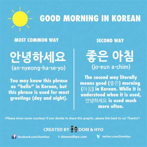 In korean, it is obvious that you are the person who is sorry. How to Say Good Morning in Korean | Learn Basic Korean ...