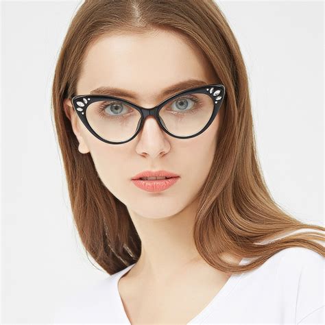 Buy 2018 Cat Eye Glasses Transparent Female Clear Lens