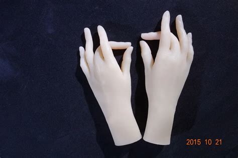solid silicone female hands sex doll real skin realistic mannequin hands ring display sexy