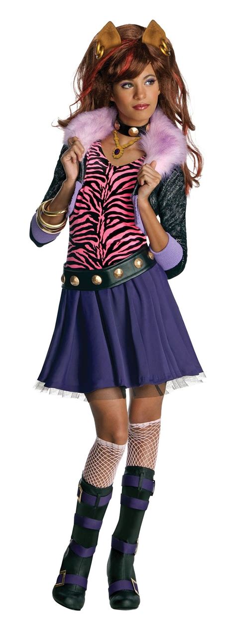 You can become this furry fashionista when you wear this cute wig! Rubies Monster High - Clawdeen Wolf Child Costume, $27.49 ...