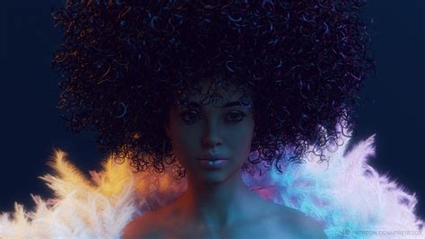 Rule 34 1girls 3d Afro Black Hair Clothed Clothing Curly Hair Dark