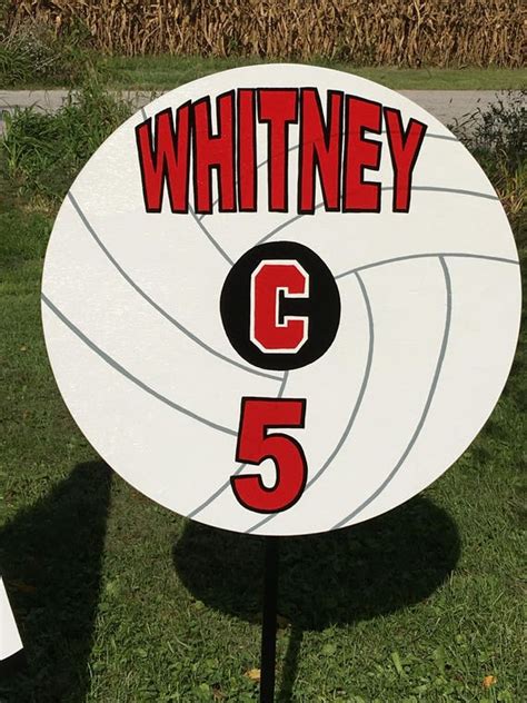 Items Similar To Volleyball Yard Sign Personalized With Name And