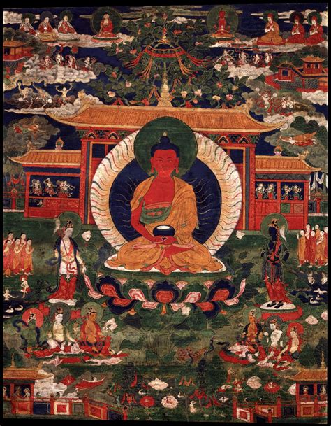 Amitabha Buddha Pureland Sukhavati Himalayan Art Primary Image