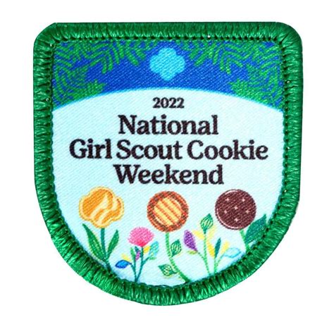 2022 National Girl Scout Cookie Weekend Sew On Patch Girl Scout Shop