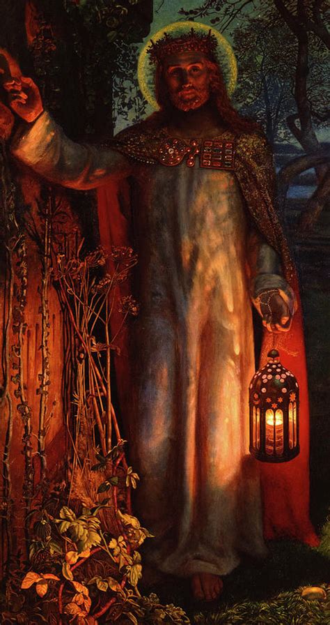 The Light Of The World Jesus Painting By William Holman Hunt Pixels