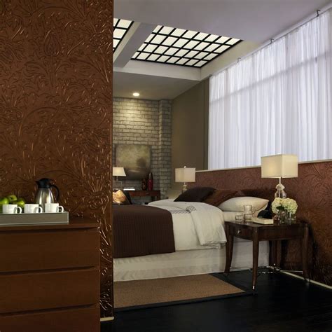 Shop wayfair for all the best textured ceiling tiles. #MirroFlex, Nettle in Antique Bronze. Beautiful, textured ...