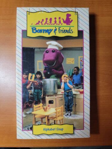 Barney And Friends Alphabet Soup 1992 Vintage Vhs Music Educational