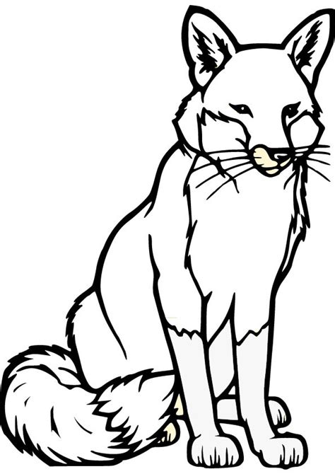 Download Free Fox Coloring Page