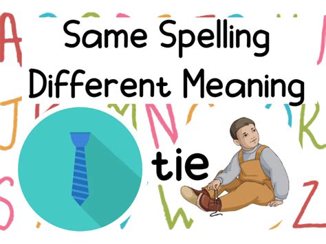 Same Spelling Different Meaning Ppt Activities Teaching Resources