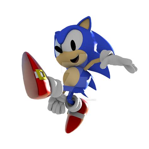 Classic Sonic Render By Earthrise Films On Deviantart